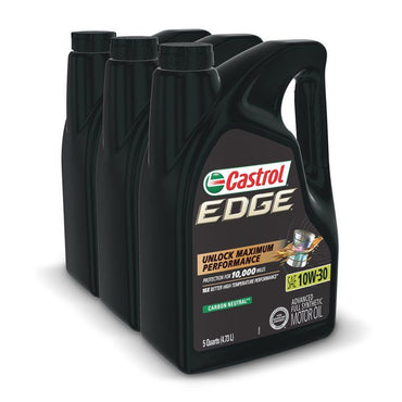 Castrol Edge 10W-30 Advanced Full Synthetic Motor Oil, 5 Quarts, Case of 3