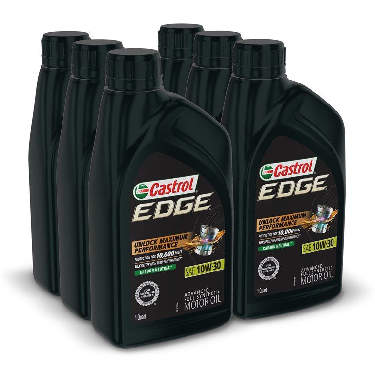 Castrol Edge 10W-30 Advanced Full Synthetic Motor Oil, 1 Quart, Case of 6