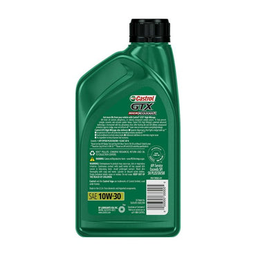 Castrol GTX High Mileage 10W-30 Synthetic Blend Motor Oil, 1 Quart