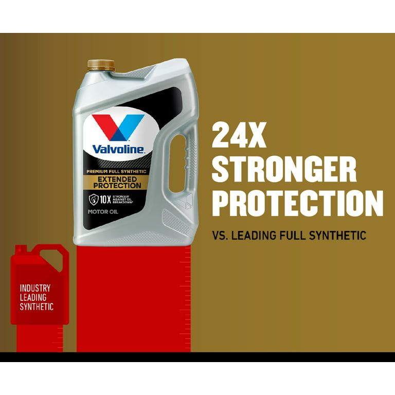 Valvoline Extended Protection Premium Full Synthetic 5W-20 Motor Oil 5 QT