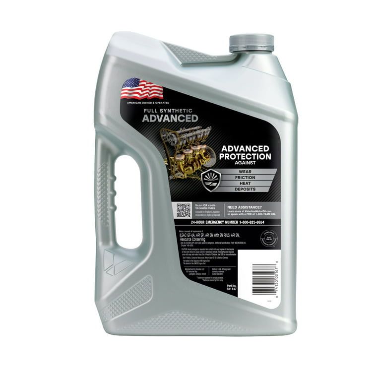 Valvoline Advanced Full Synthetic 5W-20 Motor Oil 5 QT