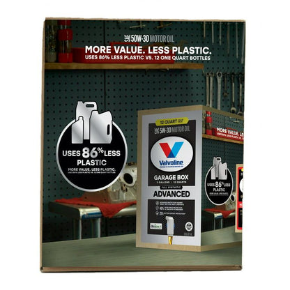 Valvoline Advanced Full Synthetic 5W-30 Motor Oil, 12 QT