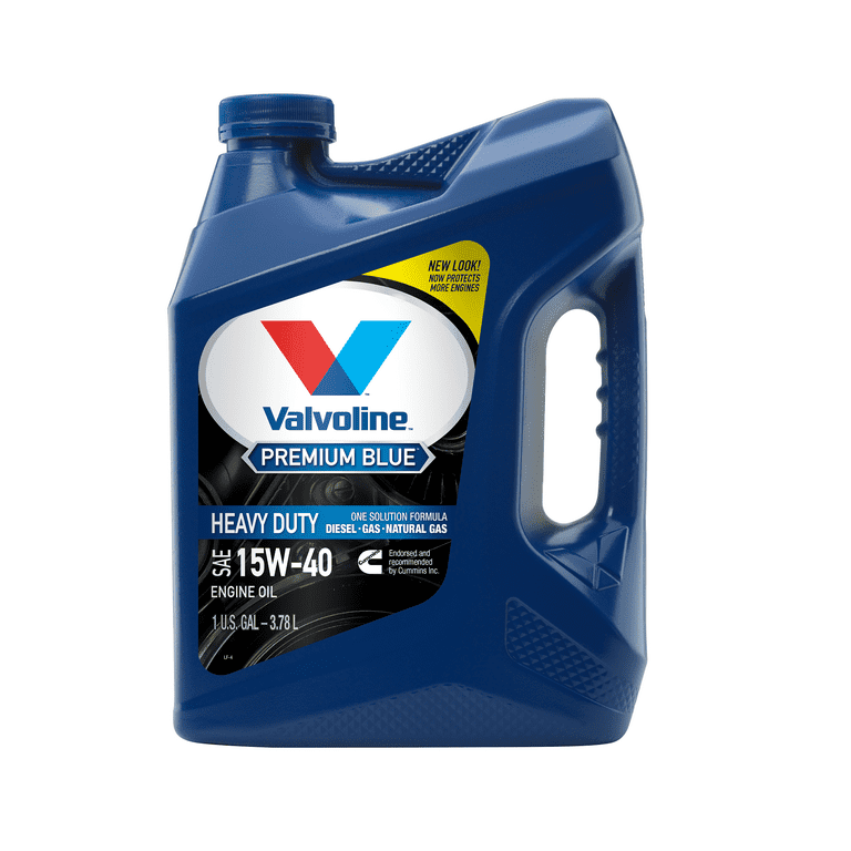 Valvoline Premium Blue Conventional 15W-40 Heavy Duty Diesel Engine Oil 1 GA