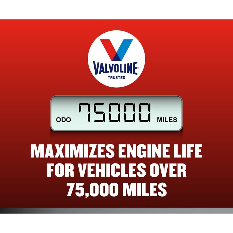 Valvoline Full Synthetic High Mileage MaxLife 5W-30 Motor Oil 5 QT, Case of 3