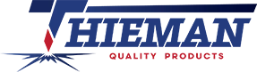 Thieman Quality Products logo with a blue and red design.